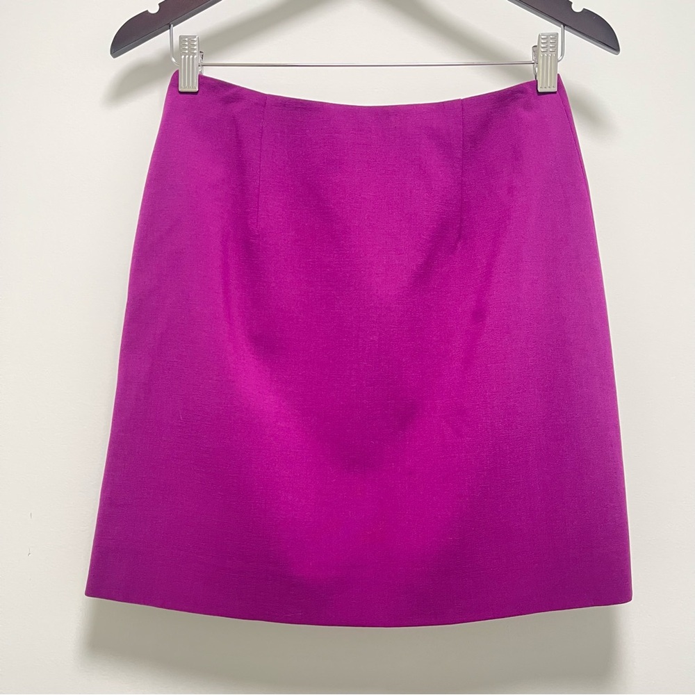 Moschino Cheap & Chic Wool Blend Purple Mini Skirt Size 8 - Picture 7 of 13